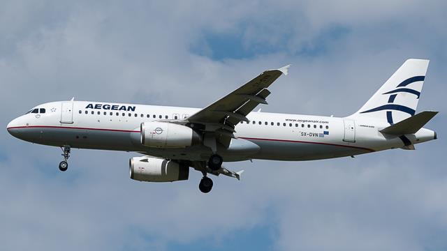 SX-DVN:Airbus A320-200:Aegean Airlines